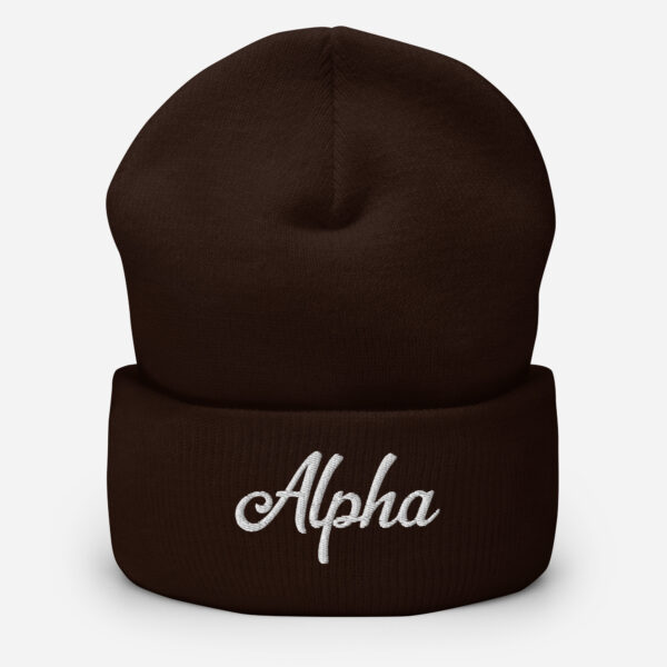 Alpha Cuffed Beanie - Image 4