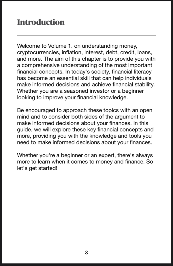 Straight to the Point: A Financial Literacy Guide - Volume 1 - Image 3