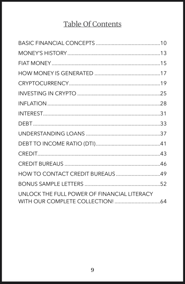 Straight to the Point: A Financial Literacy Guide - Volume 1 - Image 2